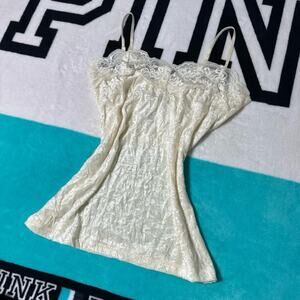 Y2K Vintage Charlotte Russe Velvet Lace Cami Tank Top